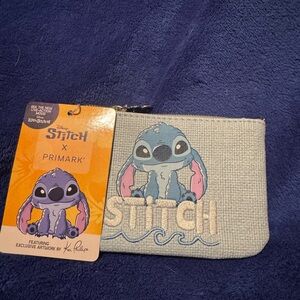 Primark Stitch Blue and Pink Coin Pouch